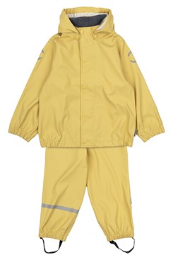 Mikk-Line PU-Regenset (recycelt) mit Regenhose (ohne Hosenträger!) – Rattan